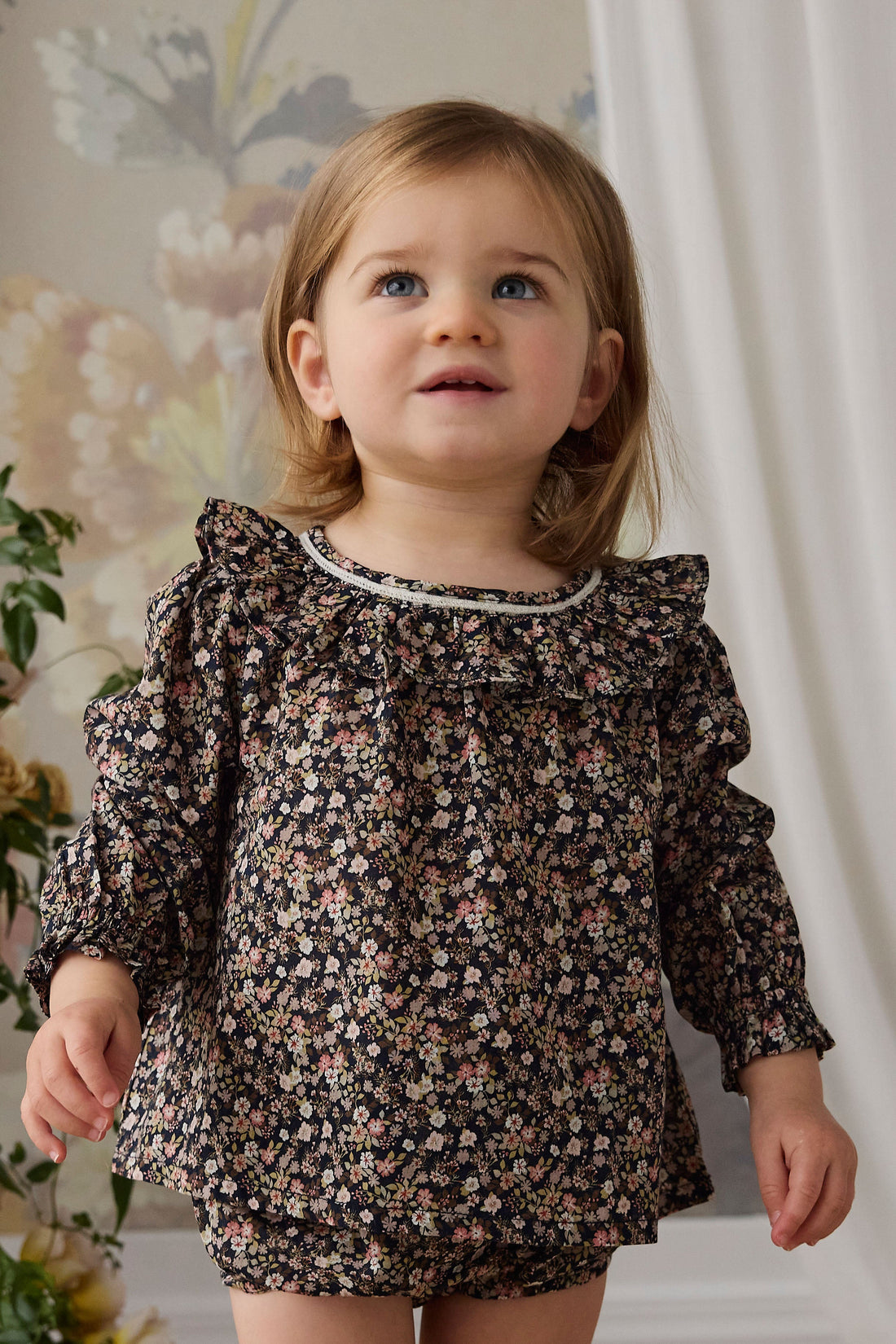 Organic Cotton Leonie Top - Luca Floral Childrens Top from Jamie Kay Australia