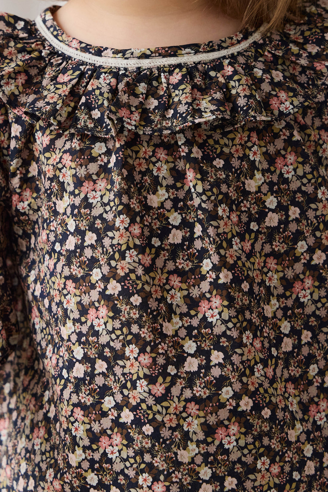 Organic Cotton Leonie Top - Luca Floral Childrens Top from Jamie Kay Australia