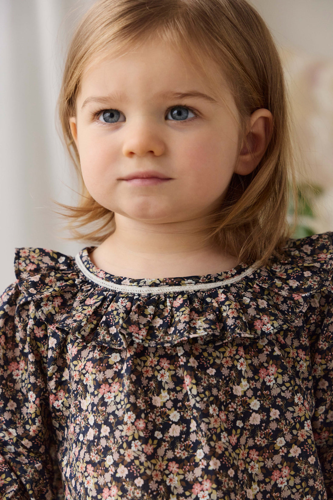 Organic Cotton Leonie Top - Luca Floral Childrens Top from Jamie Kay Australia