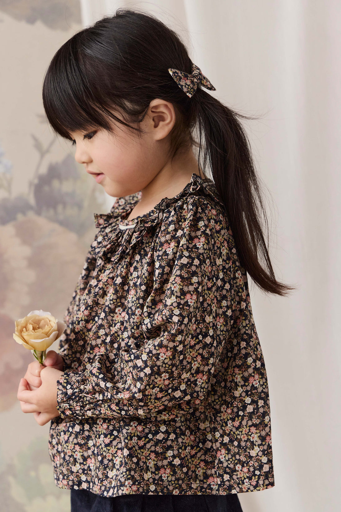 Organic Cotton Leonie Top - Luca Floral Childrens Top from Jamie Kay Australia