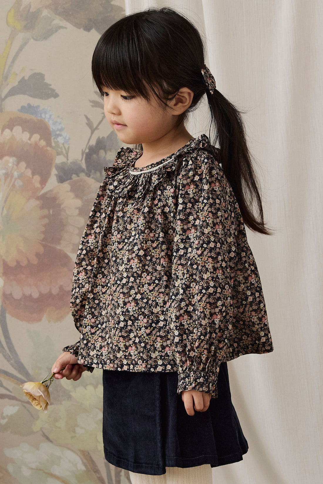 Organic Cotton Leonie Top - Luca Floral Childrens Top from Jamie Kay Australia