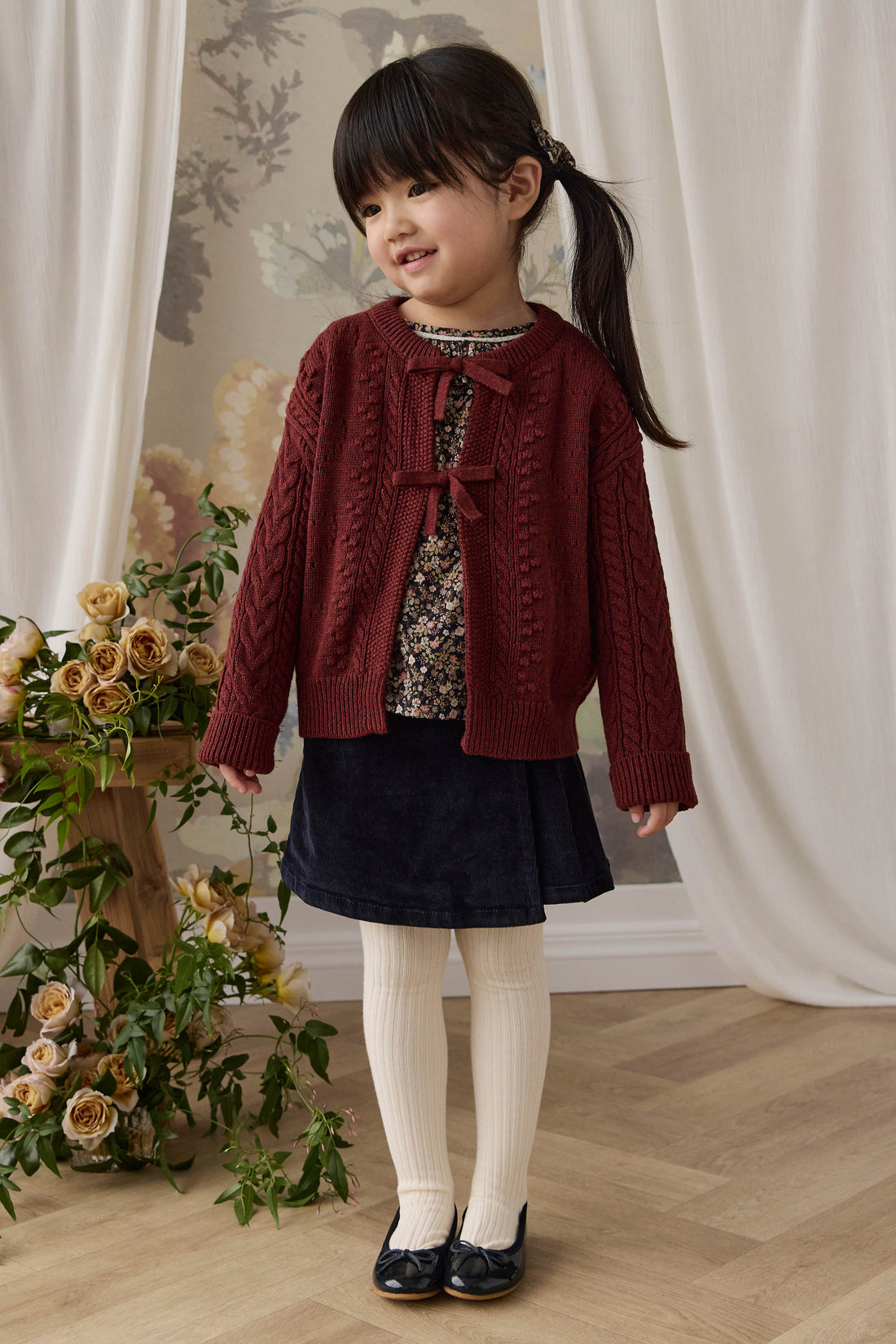 Josephine Knitted Cardigan - Veneer Childrens Cardigan from Jamie Kay Australia