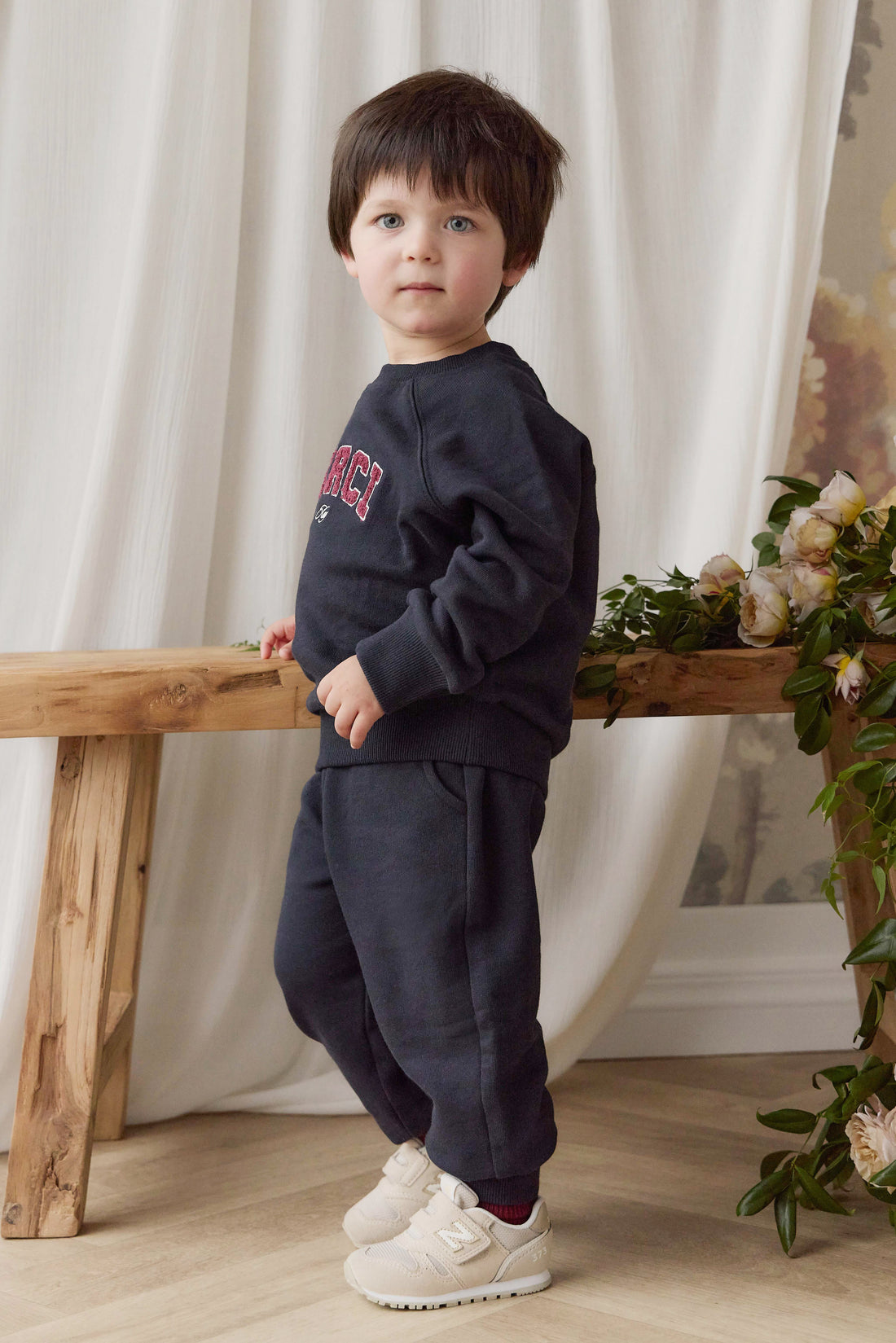 Organic Cotton Nash Track Pant - Maritime Childrens Pants from Jamie Kay Australia