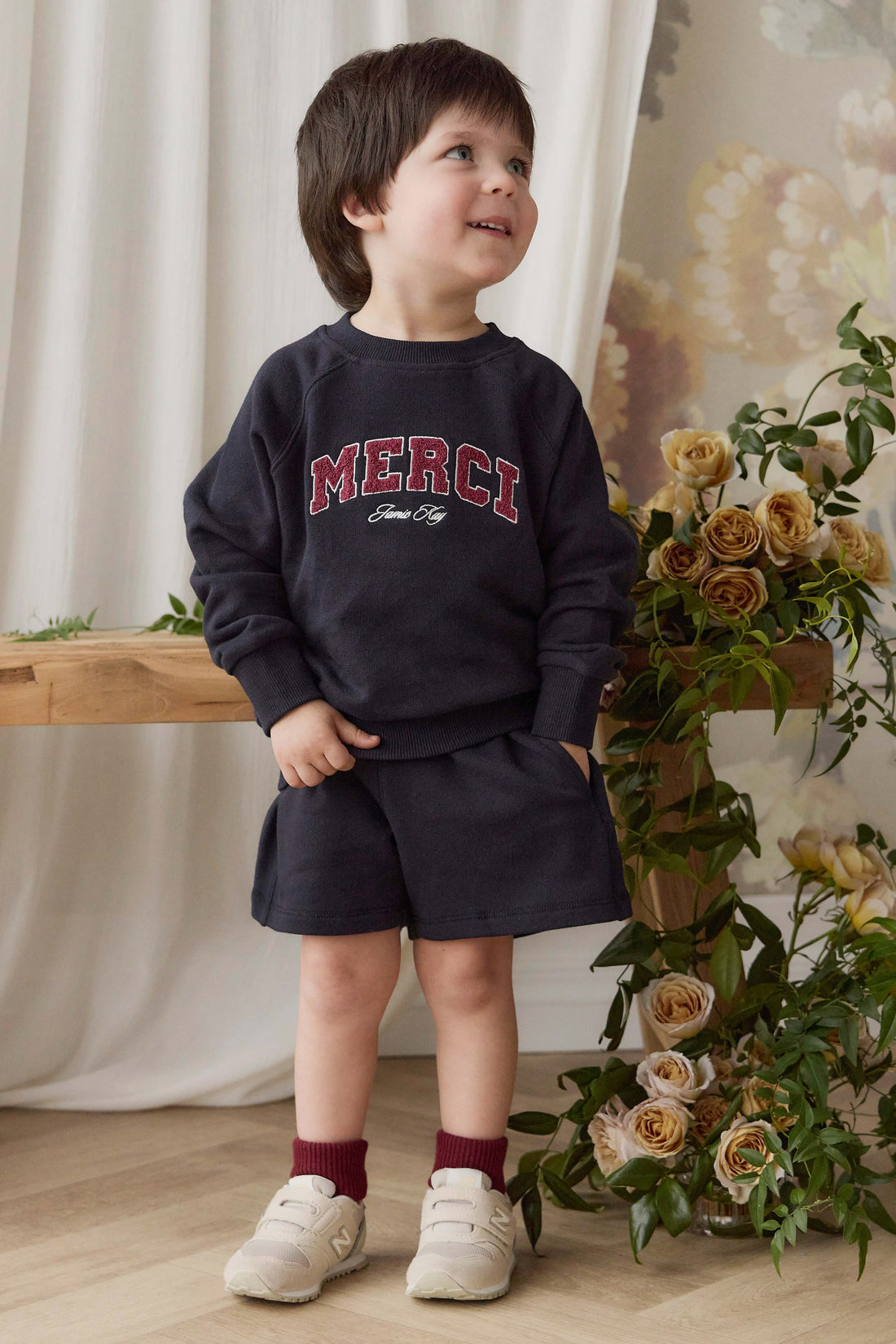 Organic Cotton Nash Sweatshirt - Maritime Merci Childrens Sweatshirt from Jamie Kay Australia