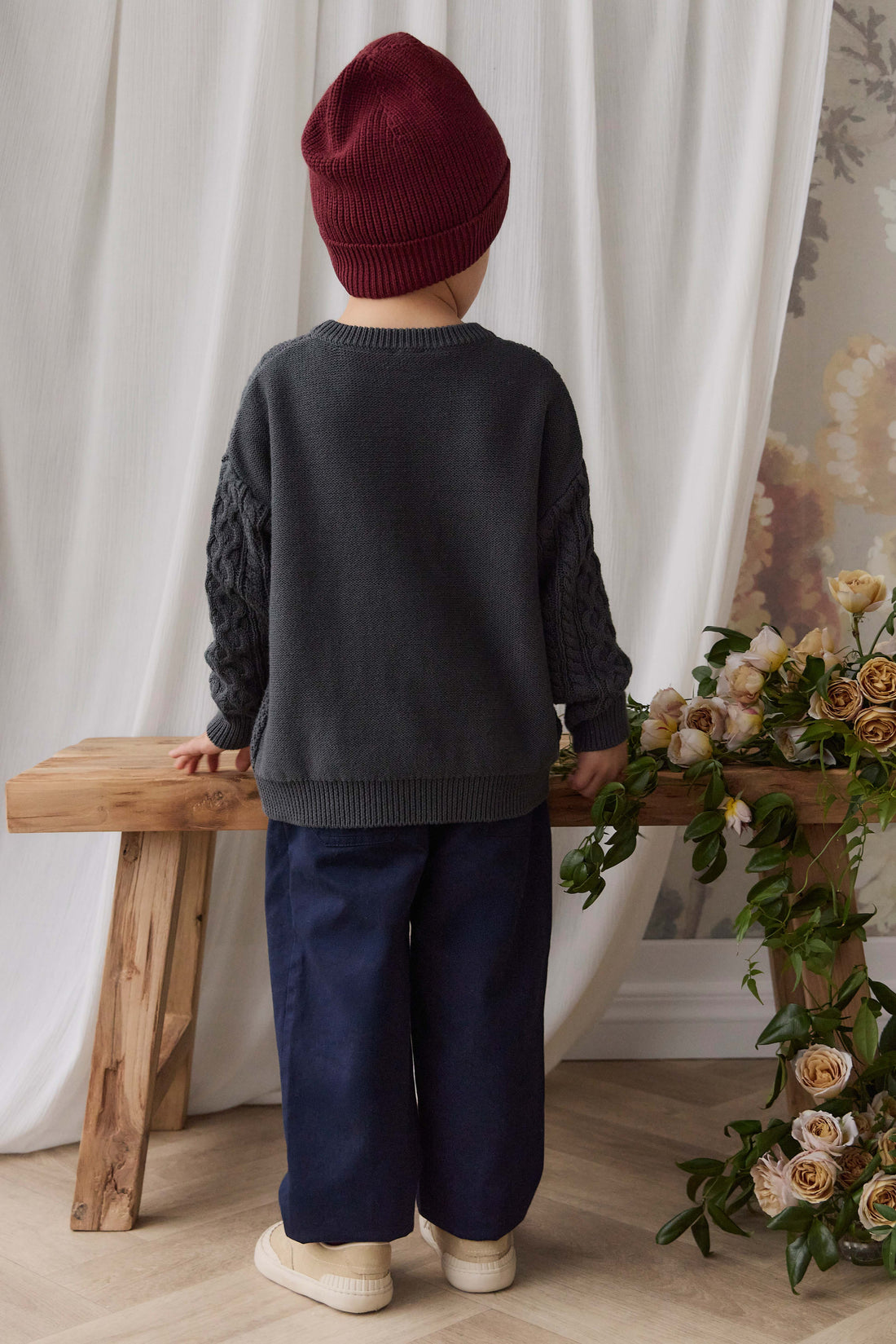 Sawyer Knit Jumper - Umber Childrens Jumper from Jamie Kay Australia