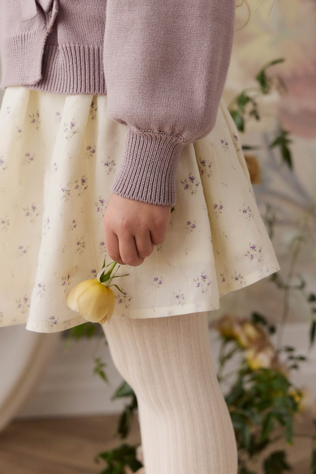 Organic Cotton Cosette Dress - Jade Floral Childrens Dress from Jamie Kay Australia