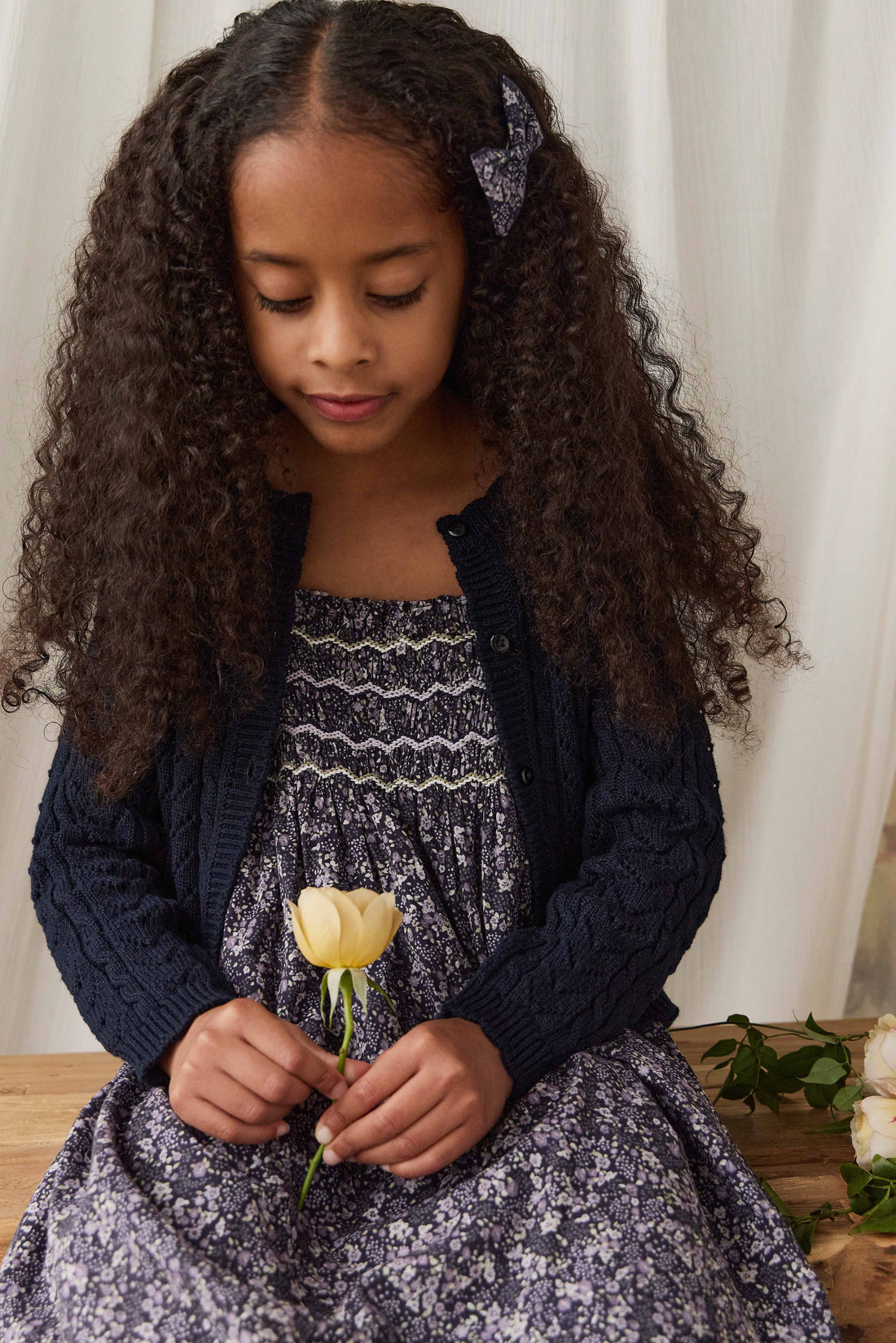 Arabella Knitted Cardigan - Starry Night Childrens Cardigan from Jamie Kay Australia