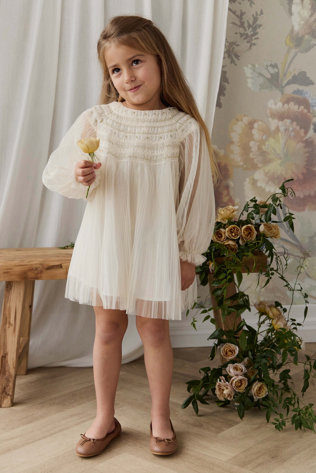 Lydie Tulle Dress - Snow Angel Childrens Dress from Jamie Kay Australia