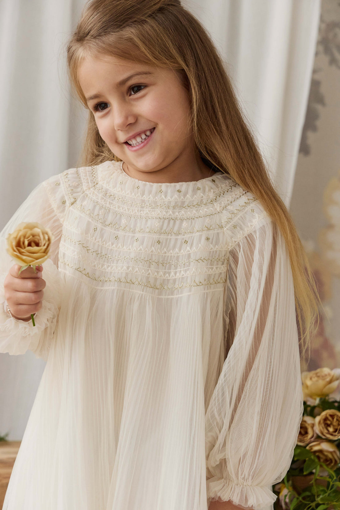 Lydie Tulle Dress - Snow Angel Childrens Dress from Jamie Kay Australia