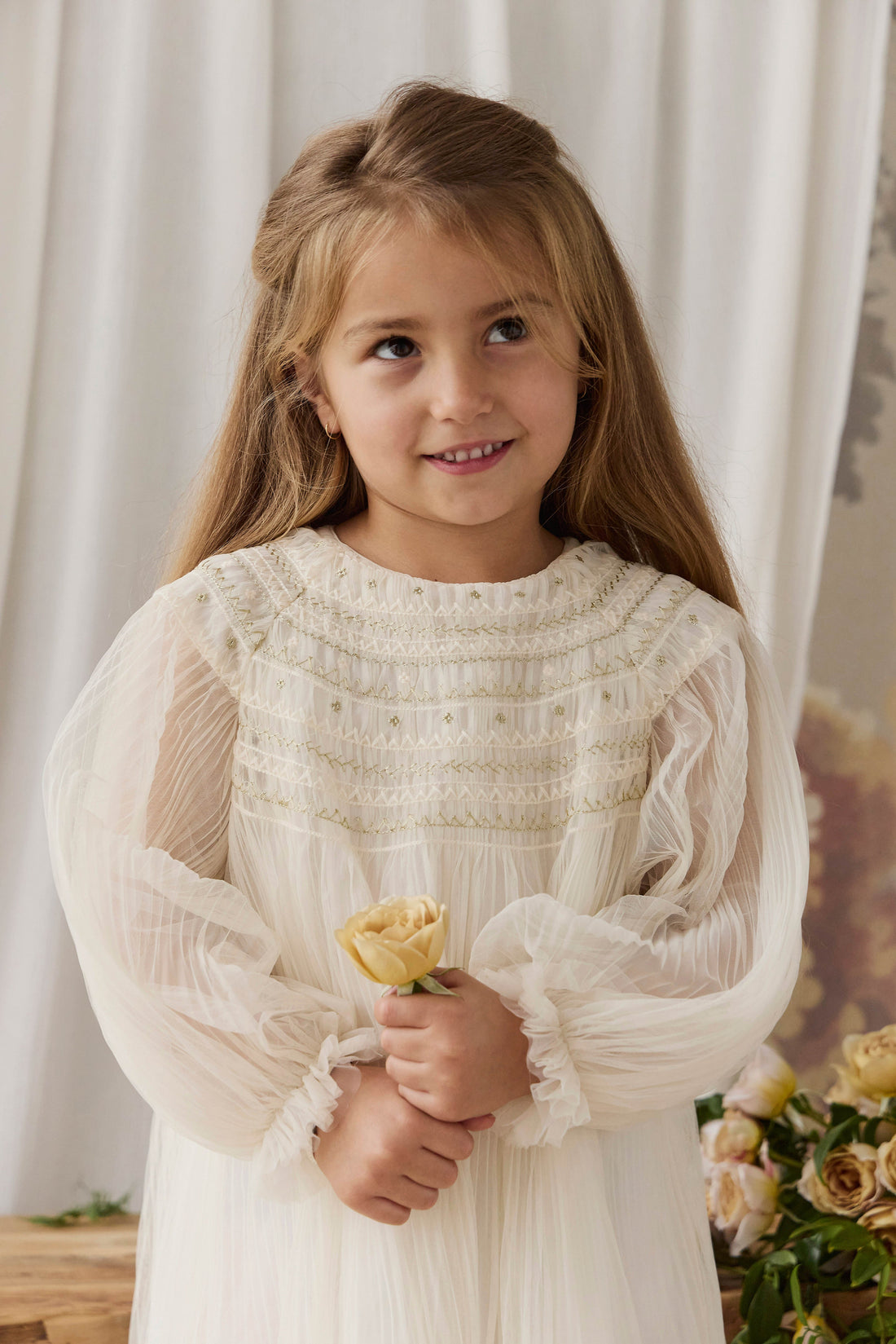 Lydie Tulle Dress - Snow Angel Childrens Dress from Jamie Kay Australia