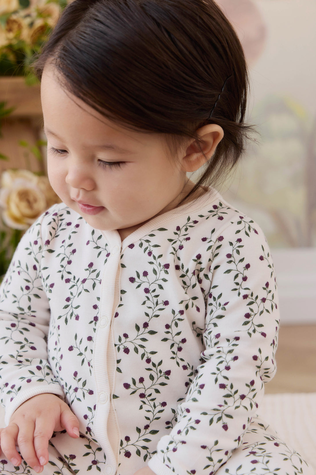 Organic Cotton Murphy Onepiece - Mulberries Childrens Onepiece from Jamie Kay Australia