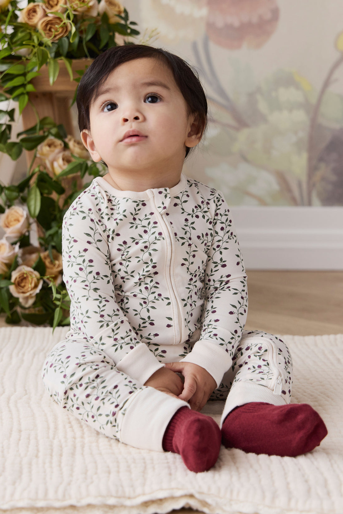Organic Cotton Jude Onepiece - Mulberries Childrens Onepiece from Jamie Kay Australia