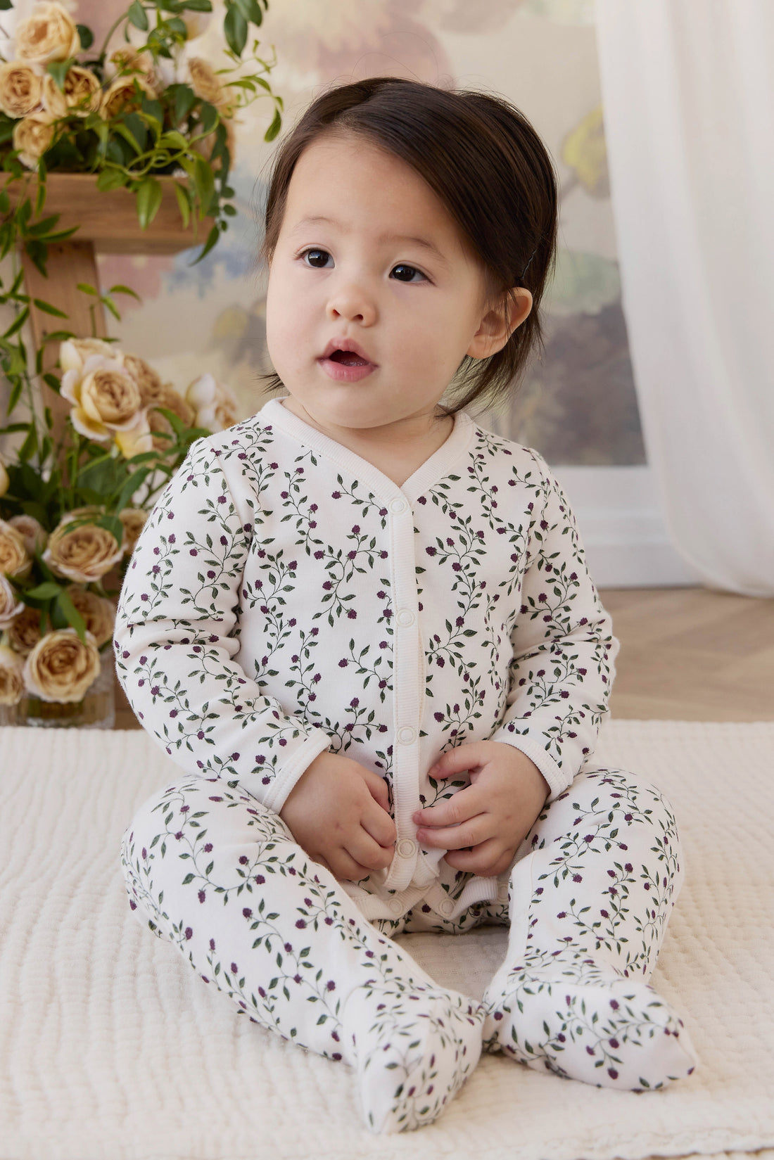 Organic Cotton Murphy Onepiece - Mulberries Childrens Onepiece from Jamie Kay Australia