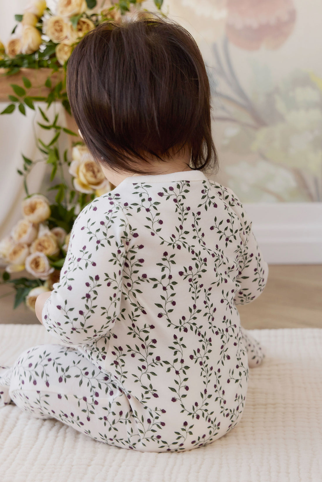 Organic Cotton Murphy Onepiece - Mulberries Childrens Onepiece from Jamie Kay Australia