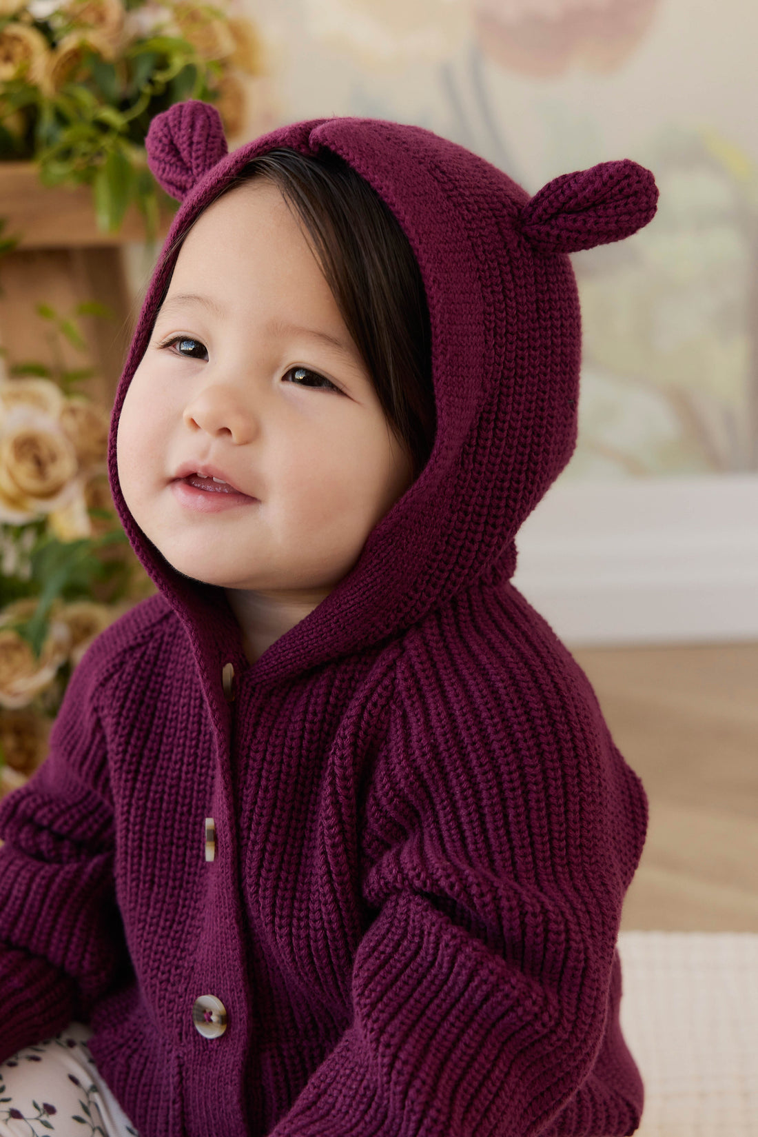 Bear Cardigan - Sweet Mulberry Childrens Cardigan from Jamie Kay Australia