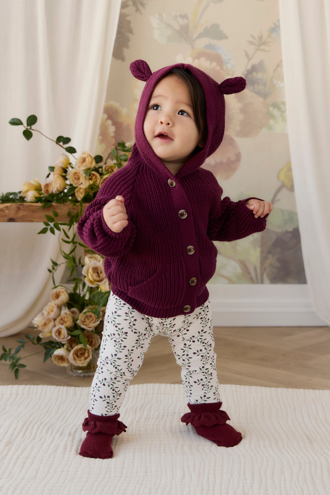 Organic Cotton Everyday Legging - Mulberries Childrens Legging from Jamie Kay Australia