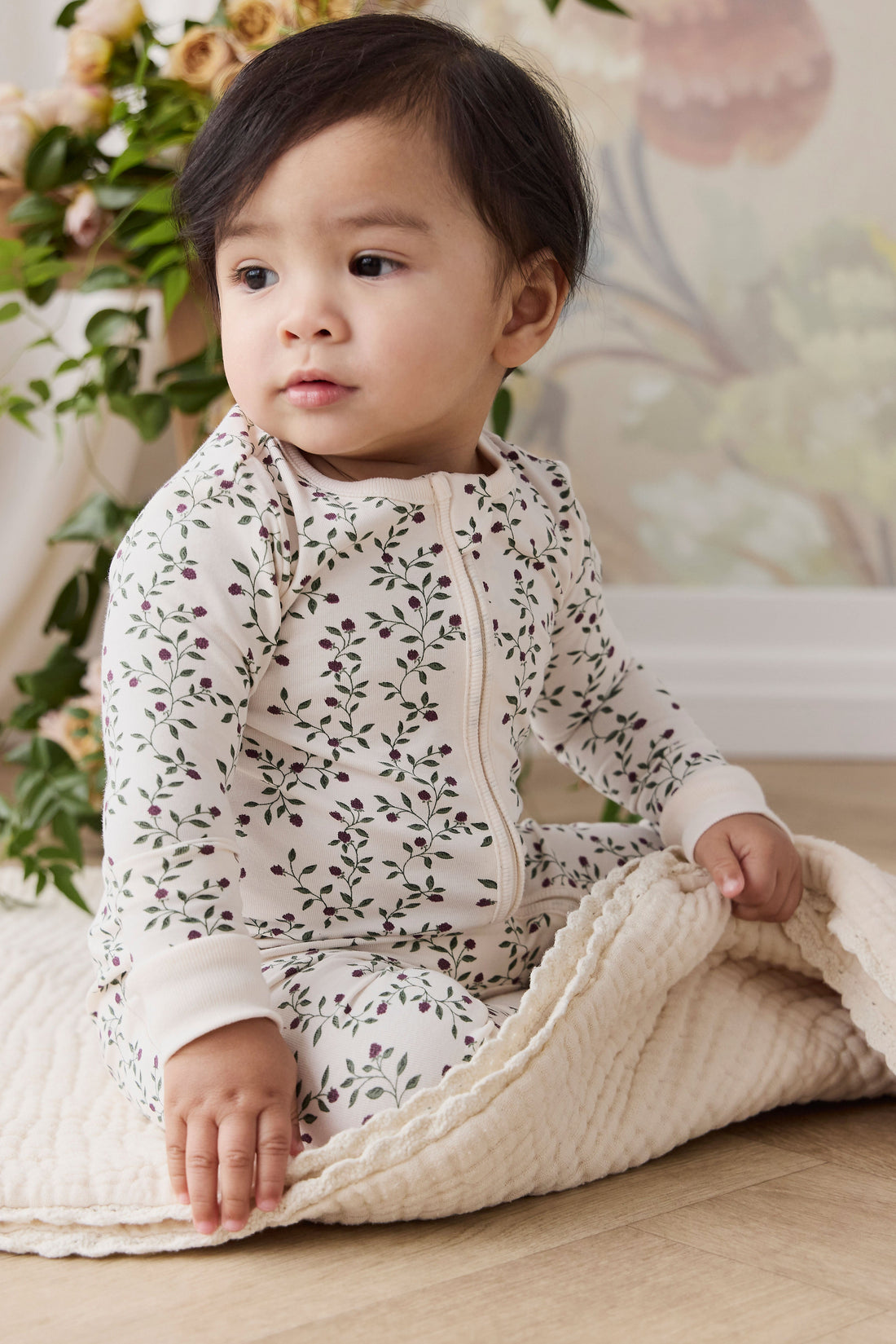 Organic Cotton Jude Onepiece - Mulberries Childrens Onepiece from Jamie Kay Australia