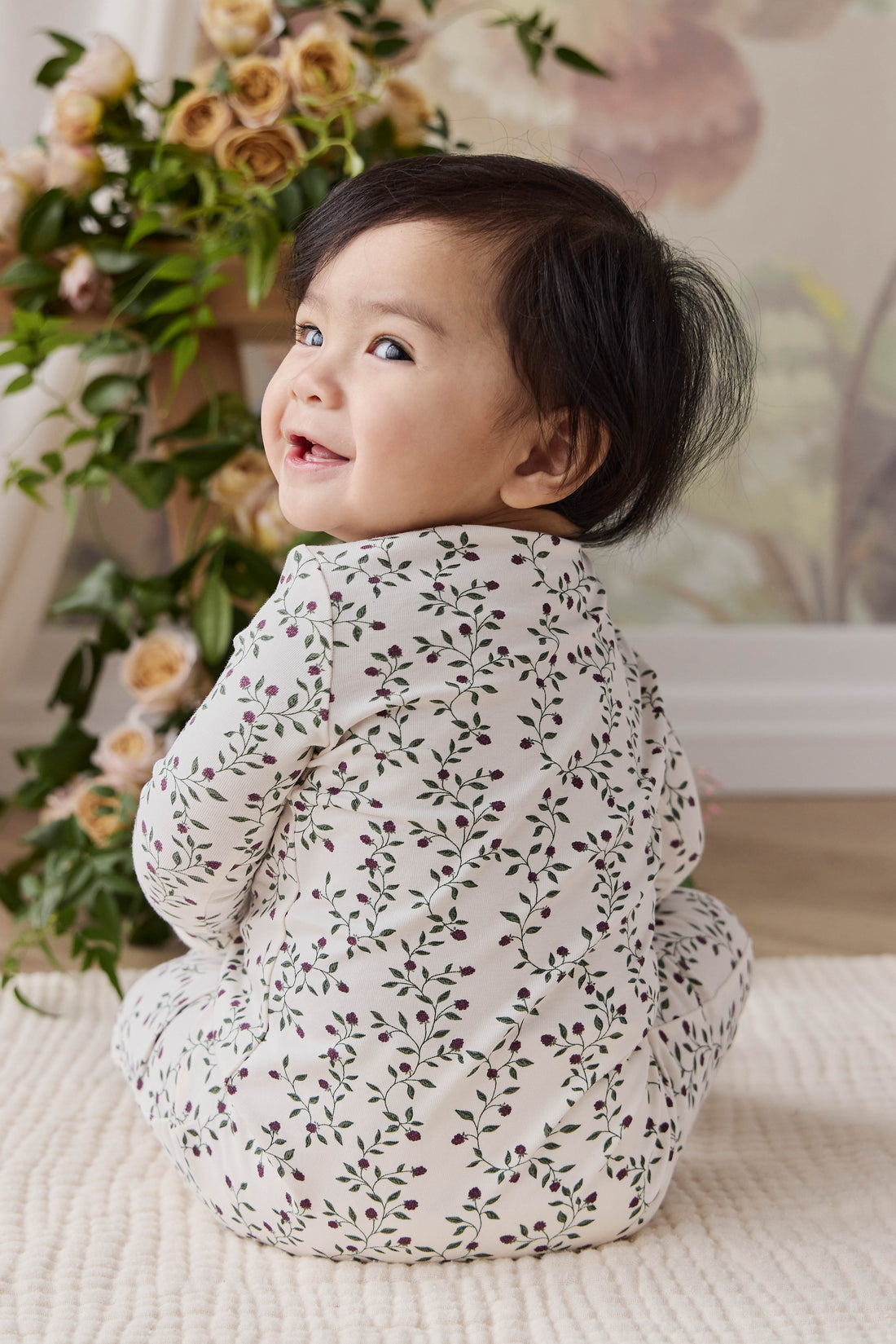 Organic Cotton Jude Onepiece - Mulberries Childrens Onepiece from Jamie Kay Australia