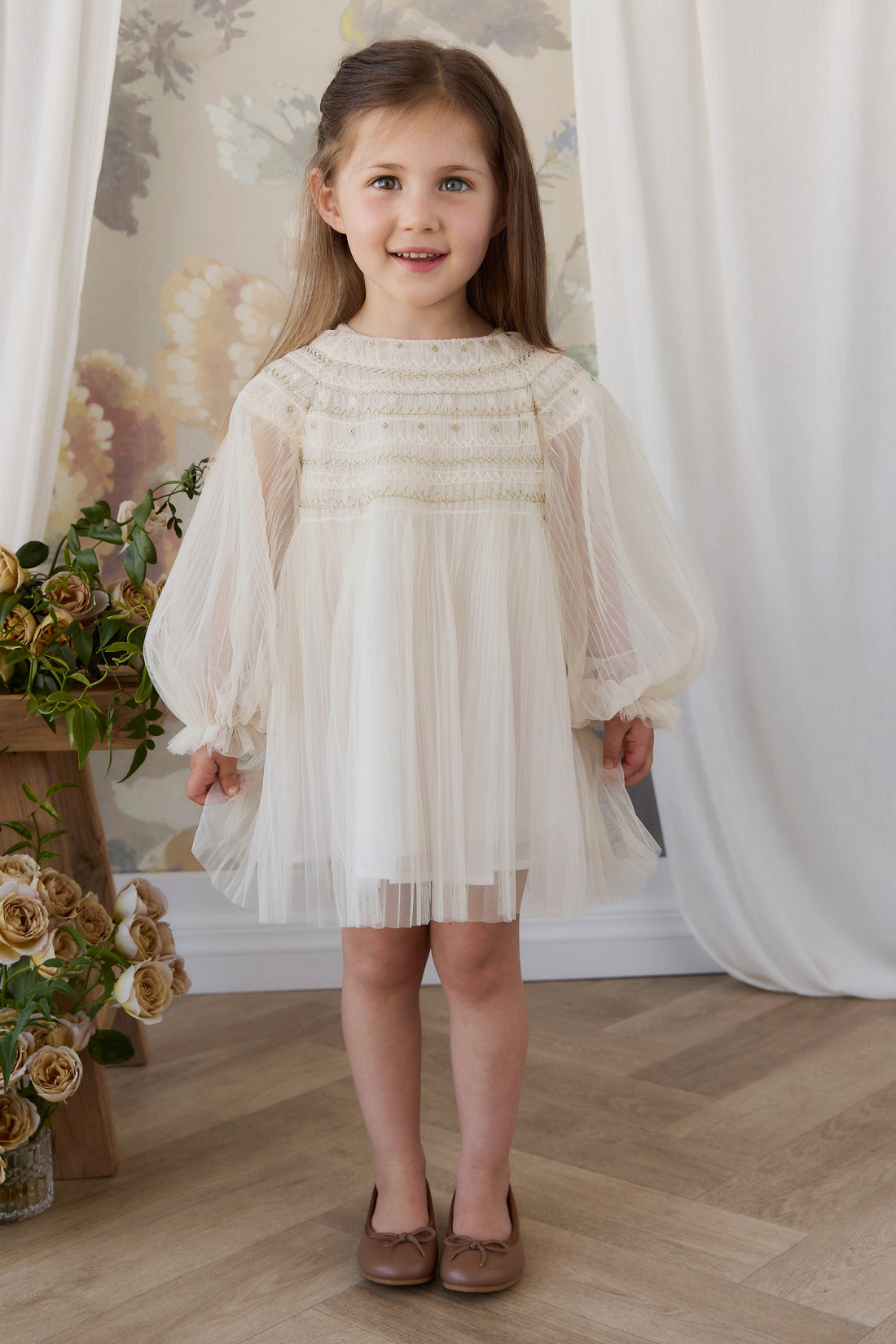 Lydie Tulle Dress - Snow Angel Childrens Dress from Jamie Kay Australia
