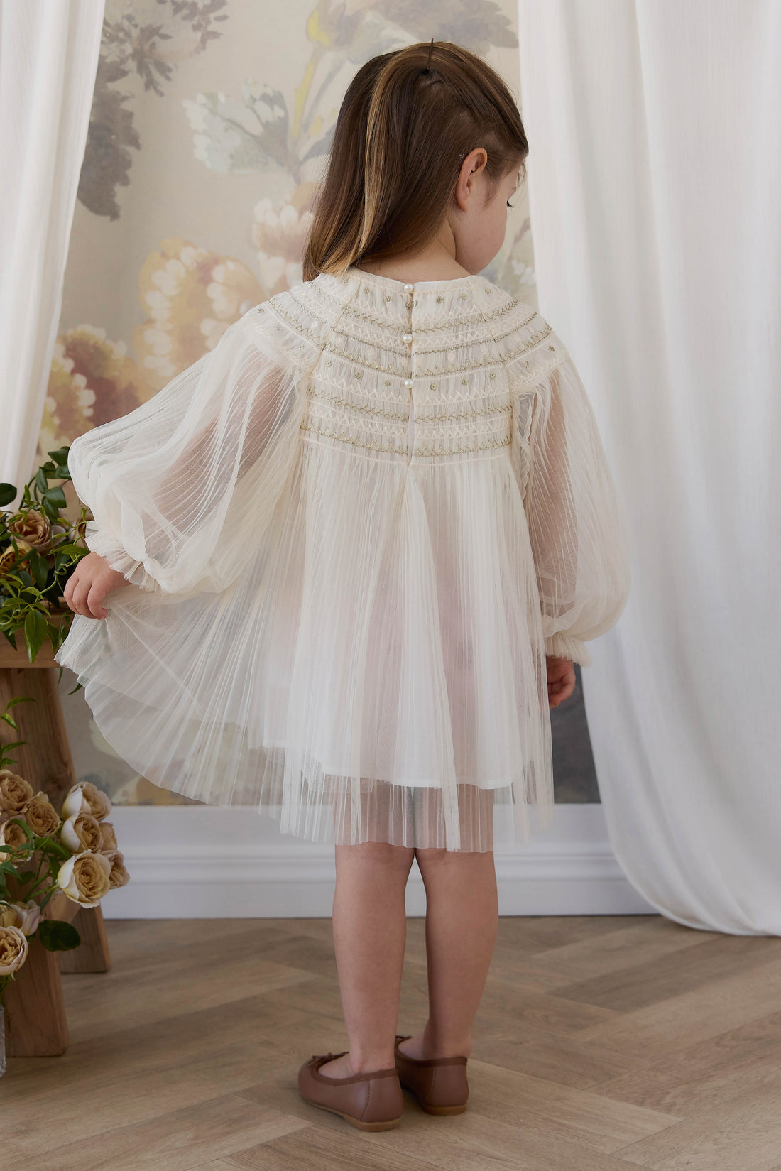 Lydie Tulle Dress - Snow Angel Childrens Dress from Jamie Kay Australia