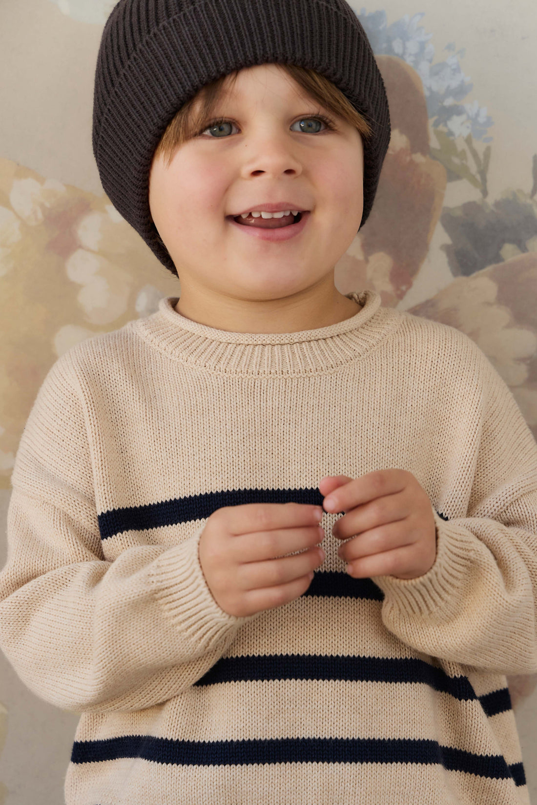 Jackson Knitted Jumper - Jackson Stripe Childrens Jumper from Jamie Kay Australia