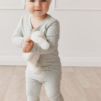 Organic Cotton Everyday Legging - Lulu Blue Childrens Legging from Jamie Kay Australia