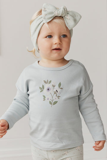 Pima Cotton Marley Long Sleeve Top - Ocean Spray Childrens Top from Jamie Kay Australia