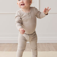 Organic Cotton Modal Long Sleeve Bodysuit - Milford Childrens Bodysuit from Jamie Kay Australia