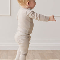 Organic Cotton Modal Long Sleeve Bodysuit - Milford Childrens Bodysuit from Jamie Kay Australia