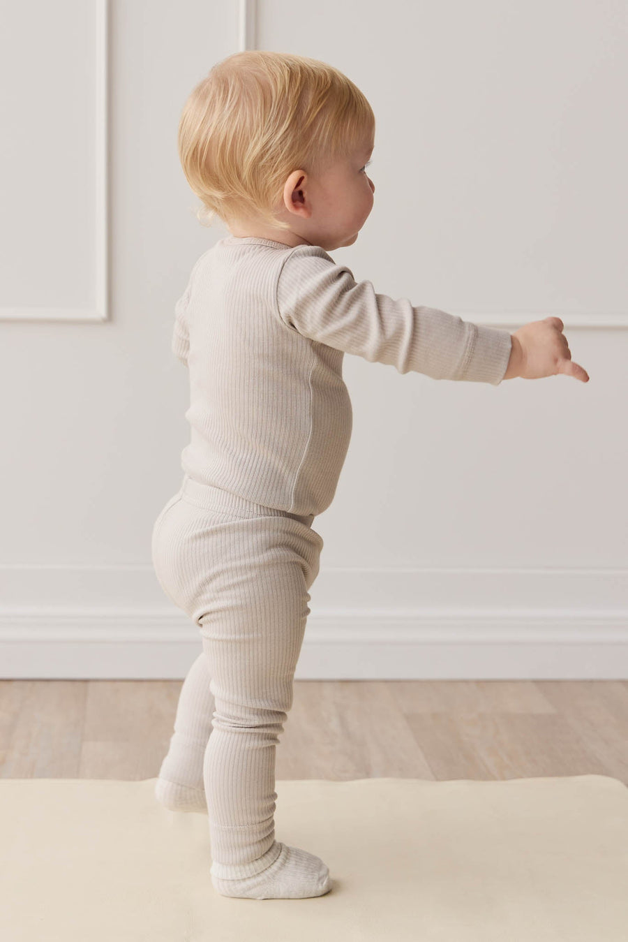 Organic Cotton Modal Long Sleeve Bodysuit - Milford Childrens Bodysuit from Jamie Kay Australia