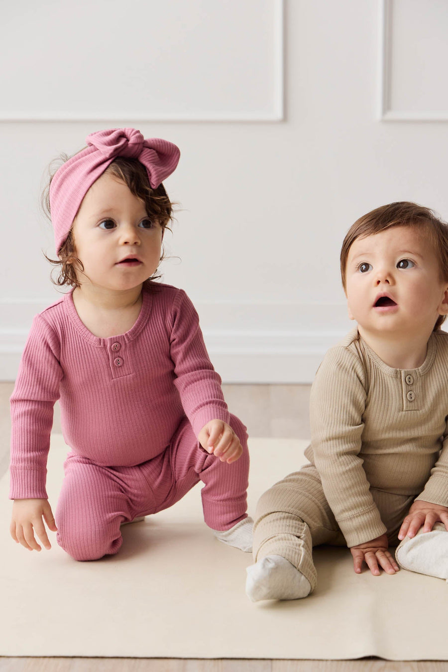 Organic Cotton Modal Lilian Headband - Rosette Childrens Headband from Jamie Kay Australia