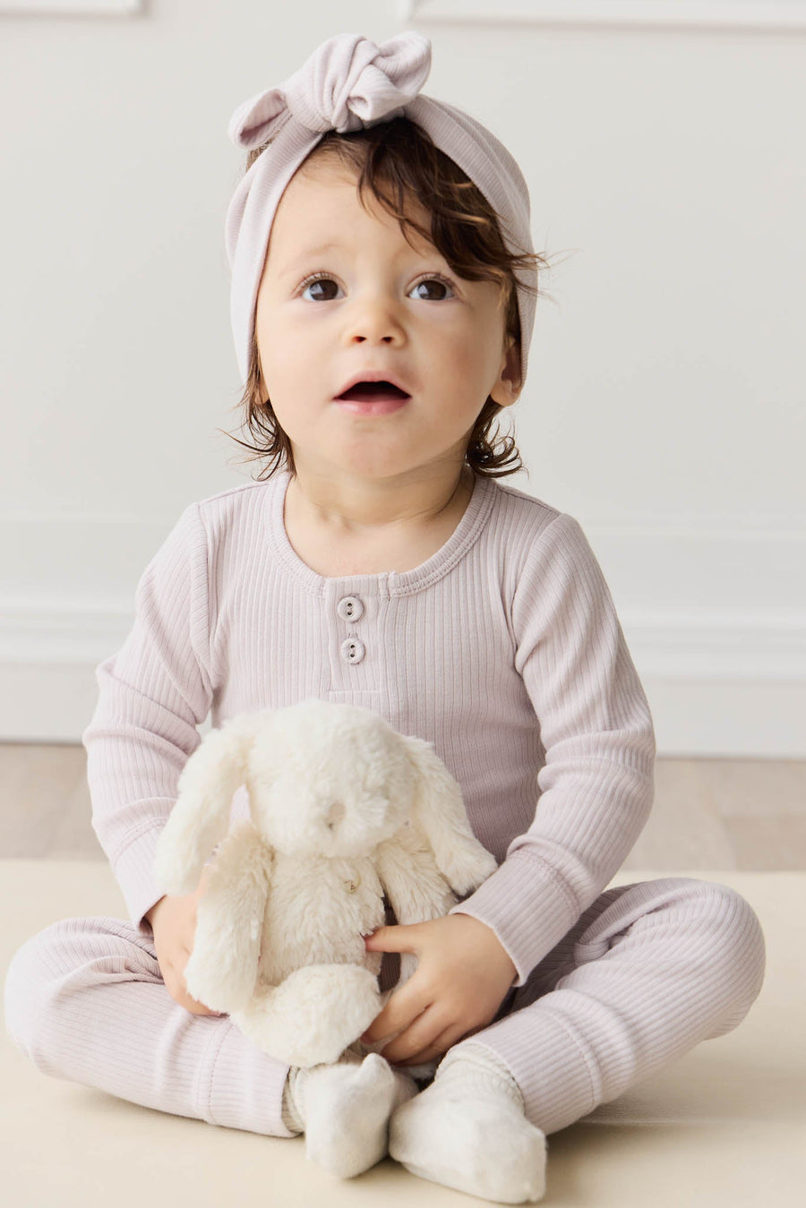 Organic Cotton Modal Long Sleeve Bodysuit - Luna Childrens Bodysuit from Jamie Kay Australia