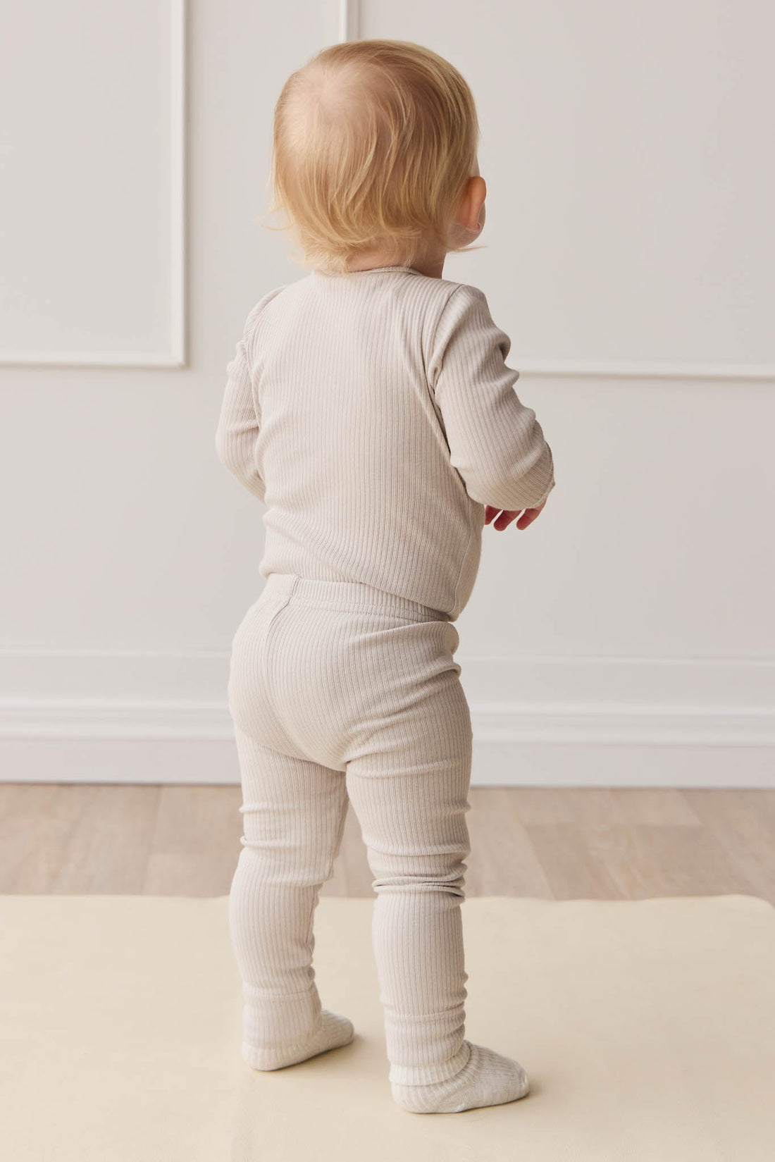 Organic Cotton Modal Long Sleeve Bodysuit - Milford Childrens Bodysuit from Jamie Kay Australia