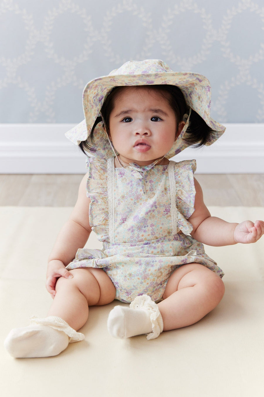 Organic Cotton Madeline Playsuit - Mayflower Childrens Playsuit from Jamie Kay Australia