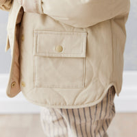 Arie Puffer Jacket - Cashew Childrens Jacket from Jamie Kay Australia