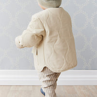 Arie Puffer Jacket - Cashew Childrens Jacket from Jamie Kay Australia