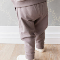 Organic Cotton Jalen Track Pant - Cobblestone Childrens Pant from Jamie Kay Australia