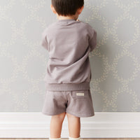 Organic Cotton Jalen Short - Cobblestone Childrens Short from Jamie Kay Australia