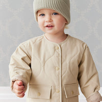 Arie Puffer Jacket - Cashew Childrens Jacket from Jamie Kay Australia