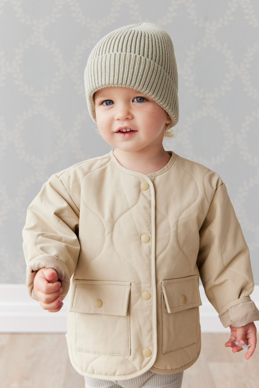 Arie Puffer Jacket - Cashew Childrens Jacket from Jamie Kay Australia