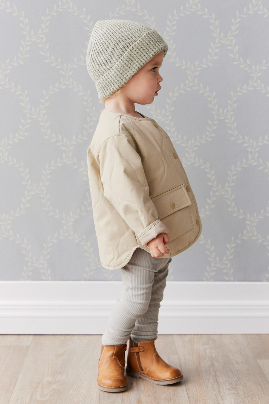 Arie Puffer Jacket - Cashew Childrens Jacket from Jamie Kay Australia