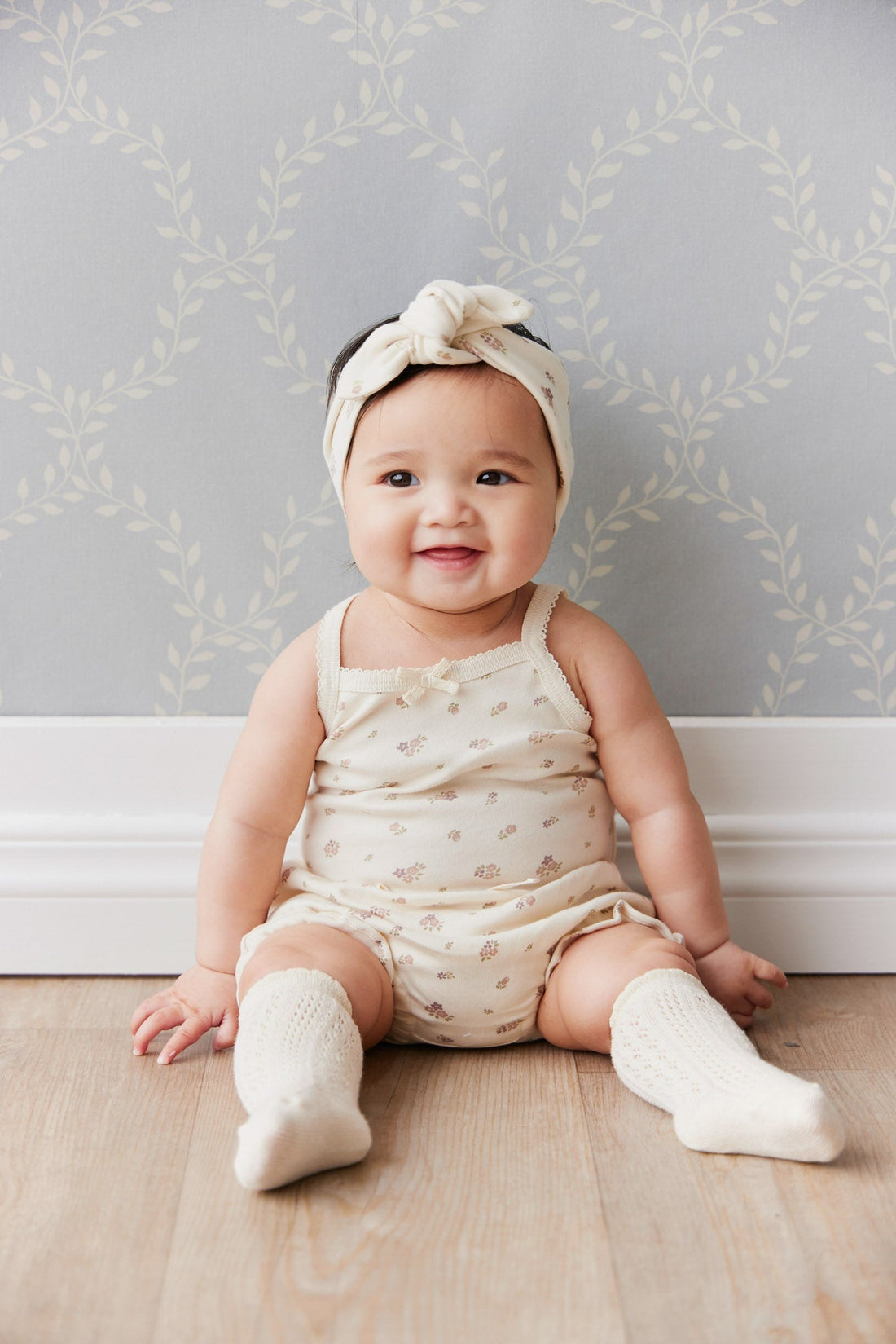 Organic Cotton Bridget Singlet Bodysuit - Irina Tofu Childrens Bodysuit from Jamie Kay Australia