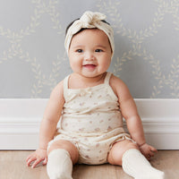 Organic Cotton Bridget Singlet Bodysuit - Irina Tofu Childrens Bodysuit from Jamie Kay Australia