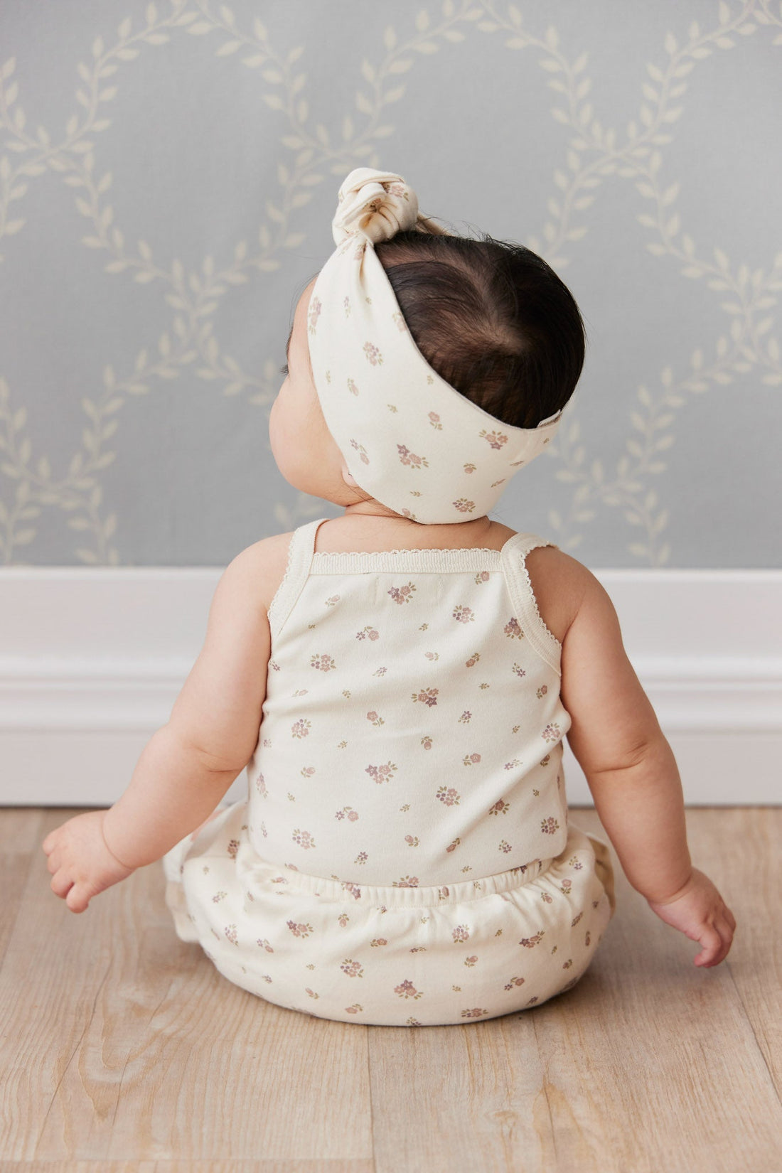 Organic Cotton Bridget Singlet Bodysuit - Irina Tofu Childrens Bodysuit from Jamie Kay Australia