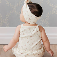 Organic Cotton Bridget Singlet Bodysuit - Irina Tofu Childrens Bodysuit from Jamie Kay Australia