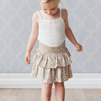 Organic Cotton Ruby Skirt - April Eggnog Childrens Skirt from Jamie Kay Australia