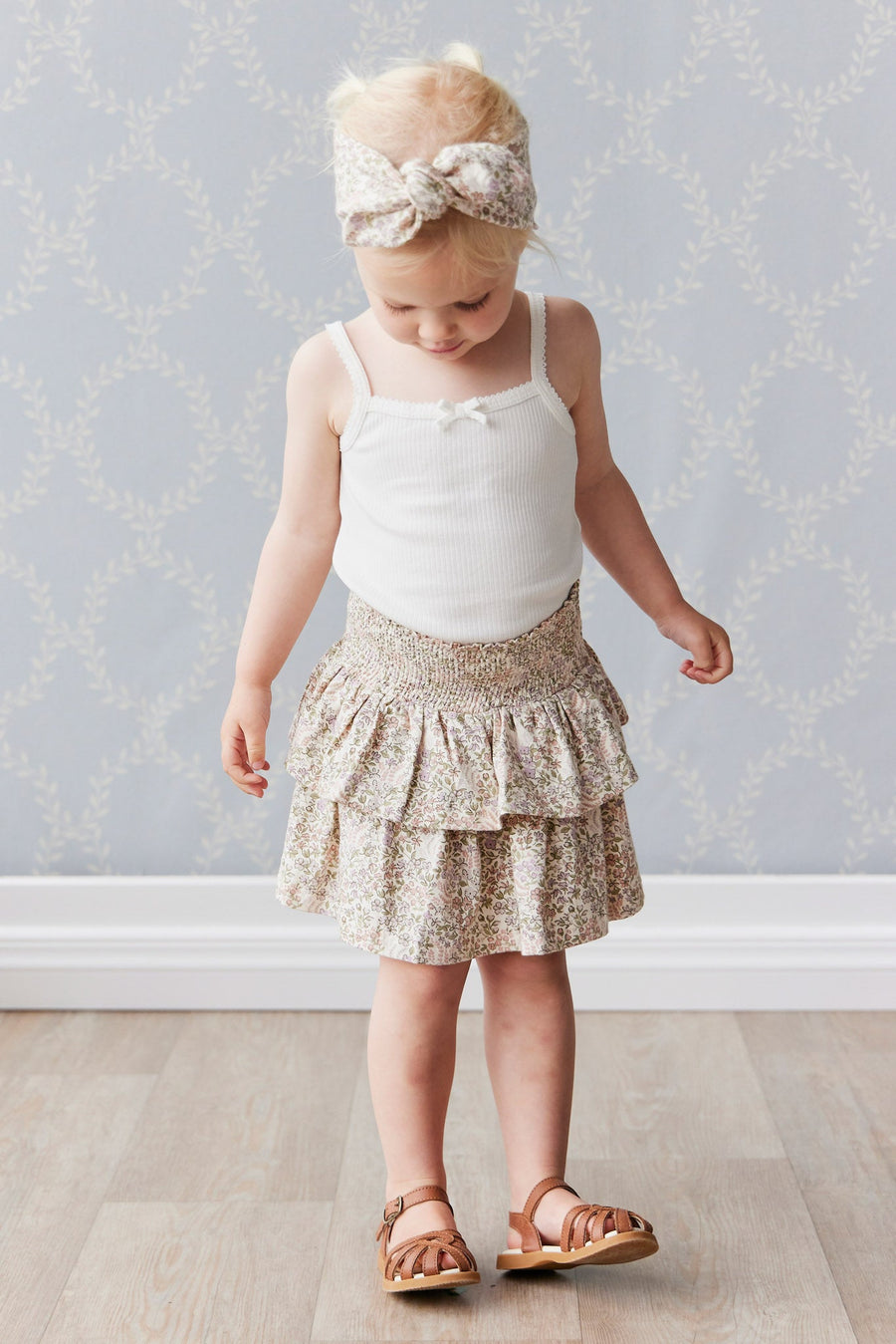 Organic Cotton Ruby Skirt - April Eggnog Childrens Skirt from Jamie Kay Australia