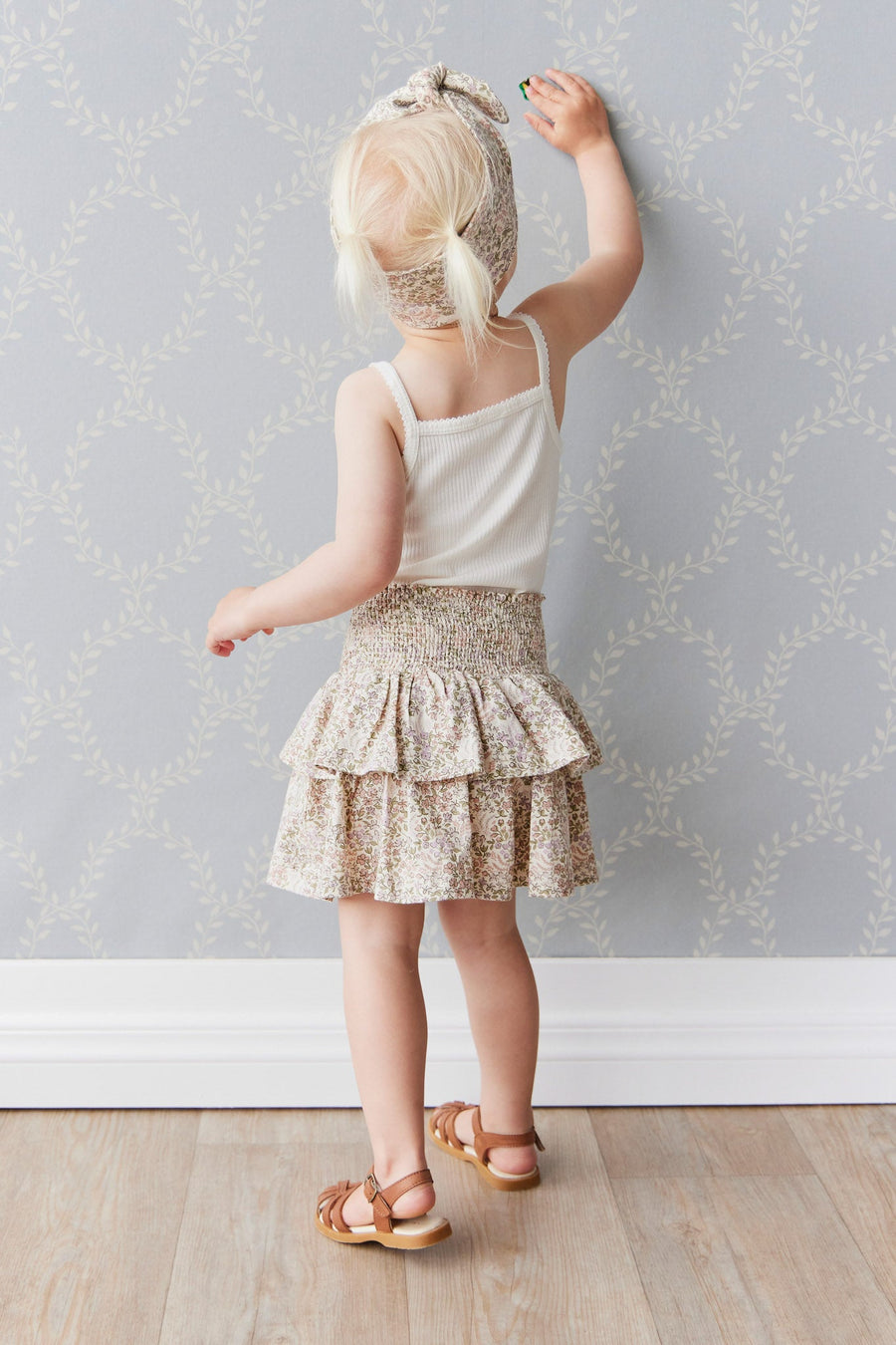 Organic Cotton Ruby Skirt - April Eggnog Childrens Skirt from Jamie Kay Australia