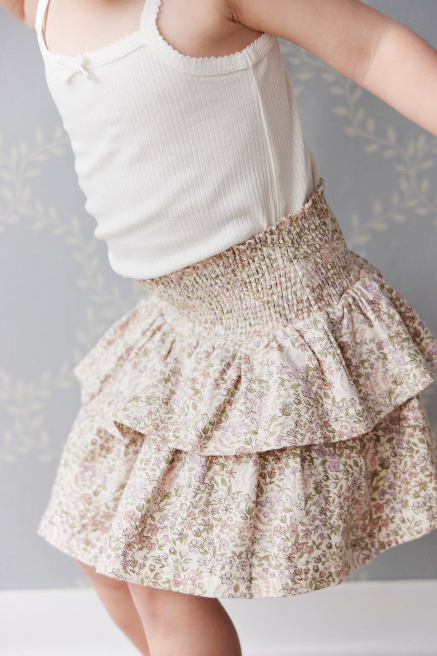 Organic Cotton Ruby Skirt - April Eggnog Childrens Skirt from Jamie Kay Australia