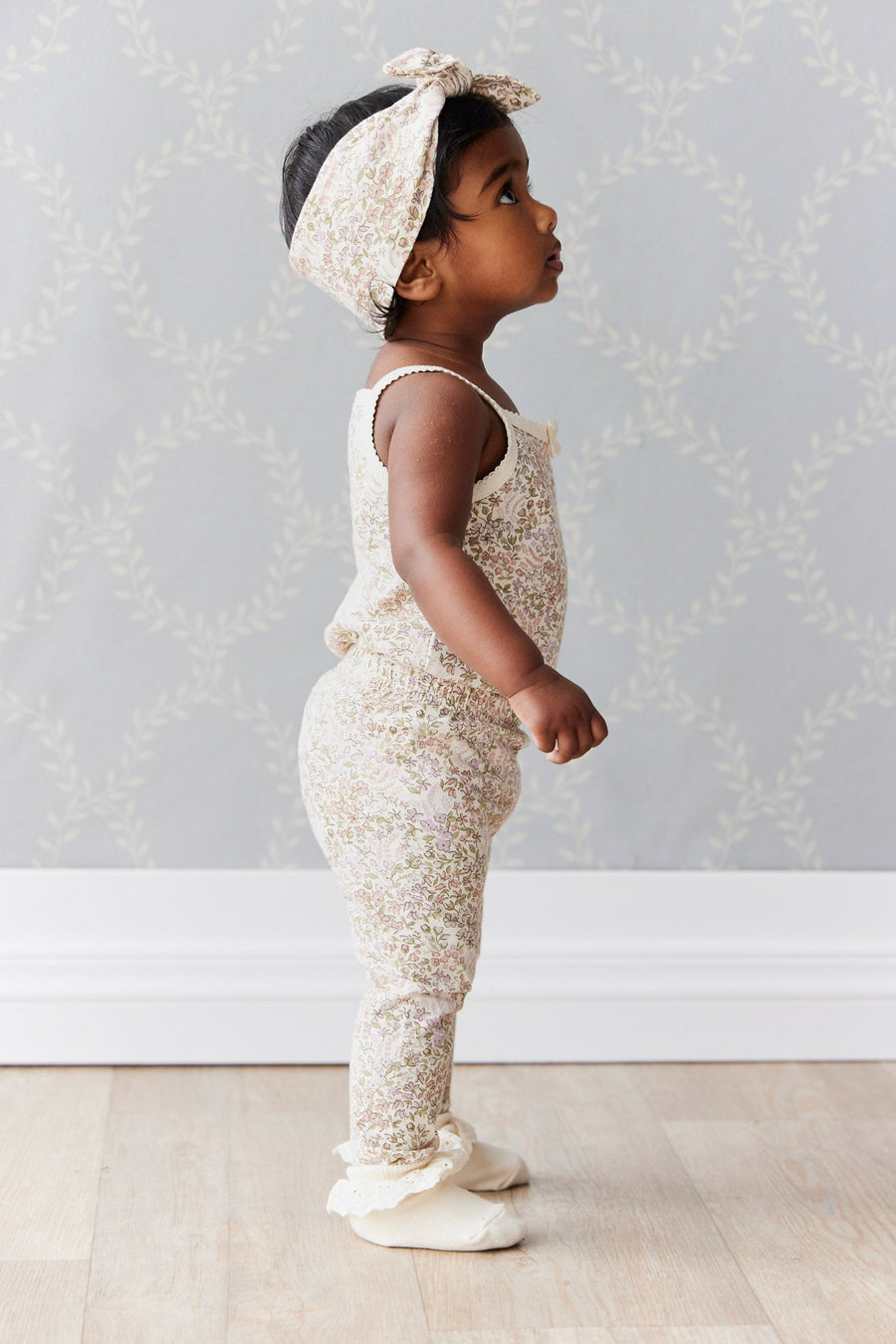 Organic Cotton Everyday Legging - April Eggnog Childrens Legging from Jamie Kay Australia